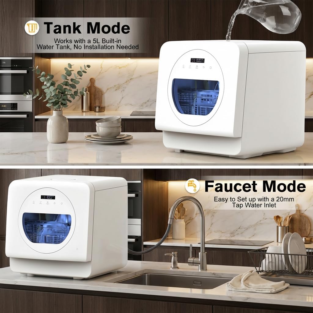 MOMOKOVA Portable Countertop Dishwasher Review