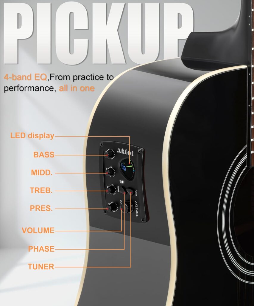 AKLOT 12 String Acoustic Electric Guitar review
