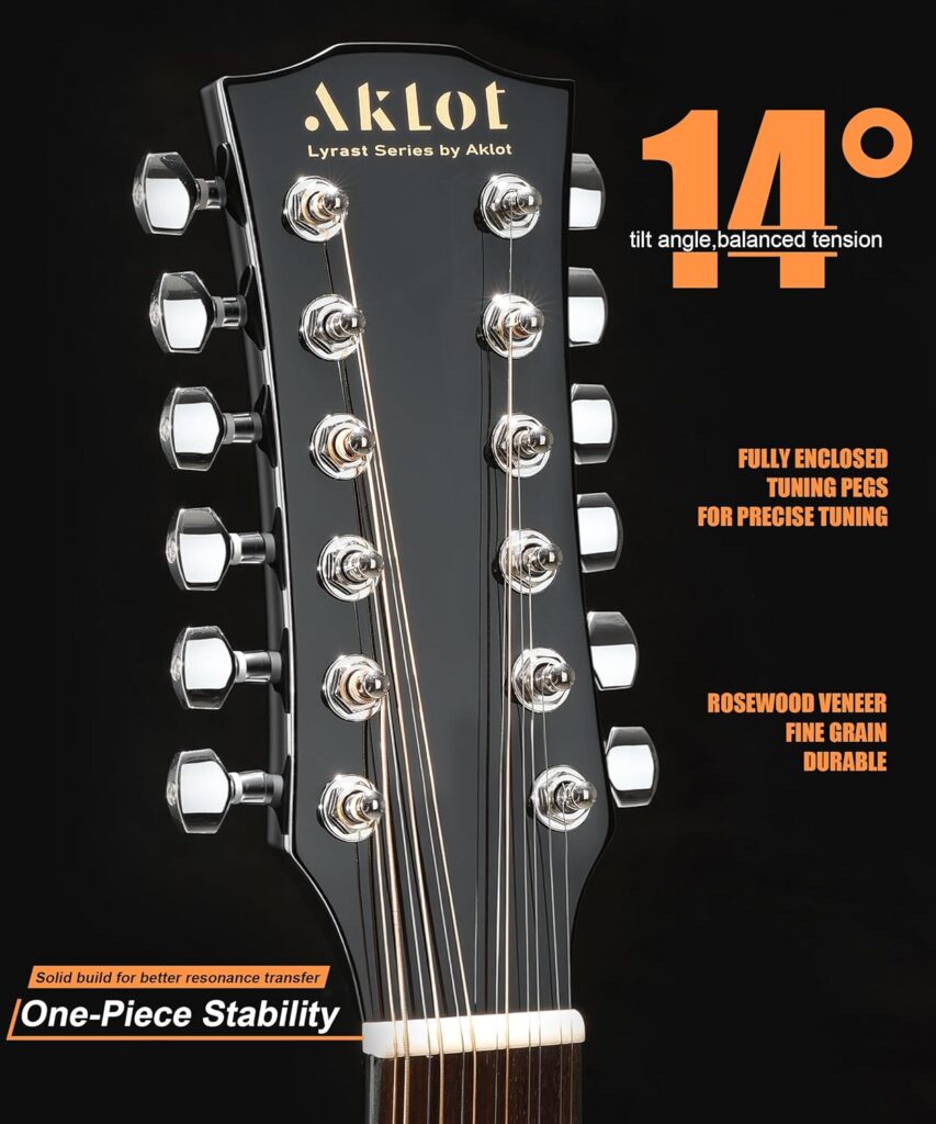 AKLOT 12 String Acoustic Electric Guitar review