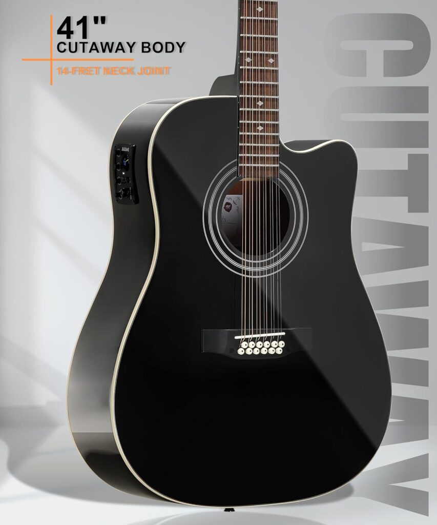 AKLOT 12 String Acoustic Electric Guitar review